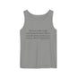 Inspirational Quote Tank Top for Men Women