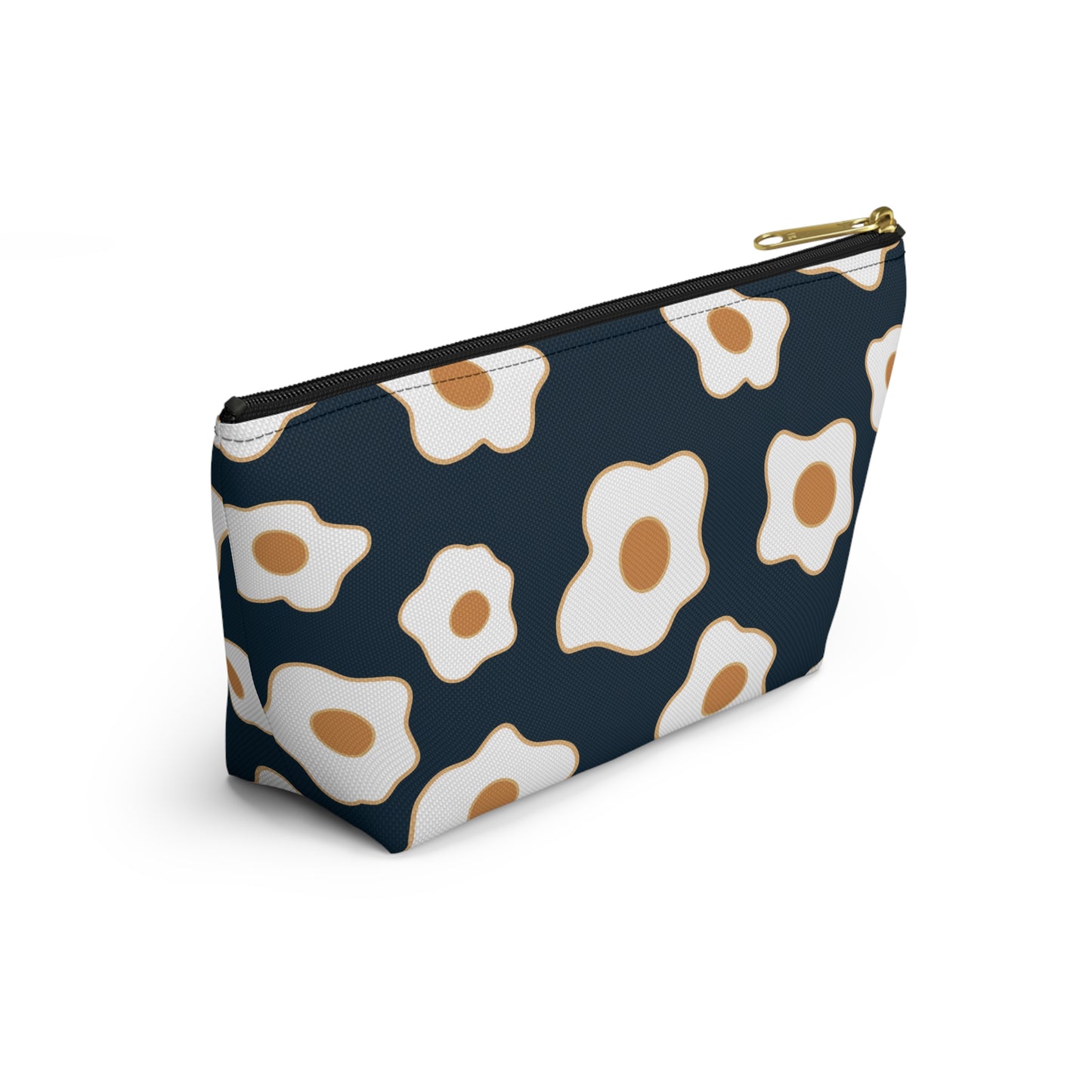 Egg Pattern Accessory Pouch | Cute Makeup Bag, Travel Organizer, Gift for Her, Egg Lover, Fun Pouch, Floral Cosmetic Bag