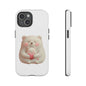 Cute Bear Phone Case, Tough Cases, Animal Lover Gift, Kids Accessories, Mother’s Day, Heartwarming Design