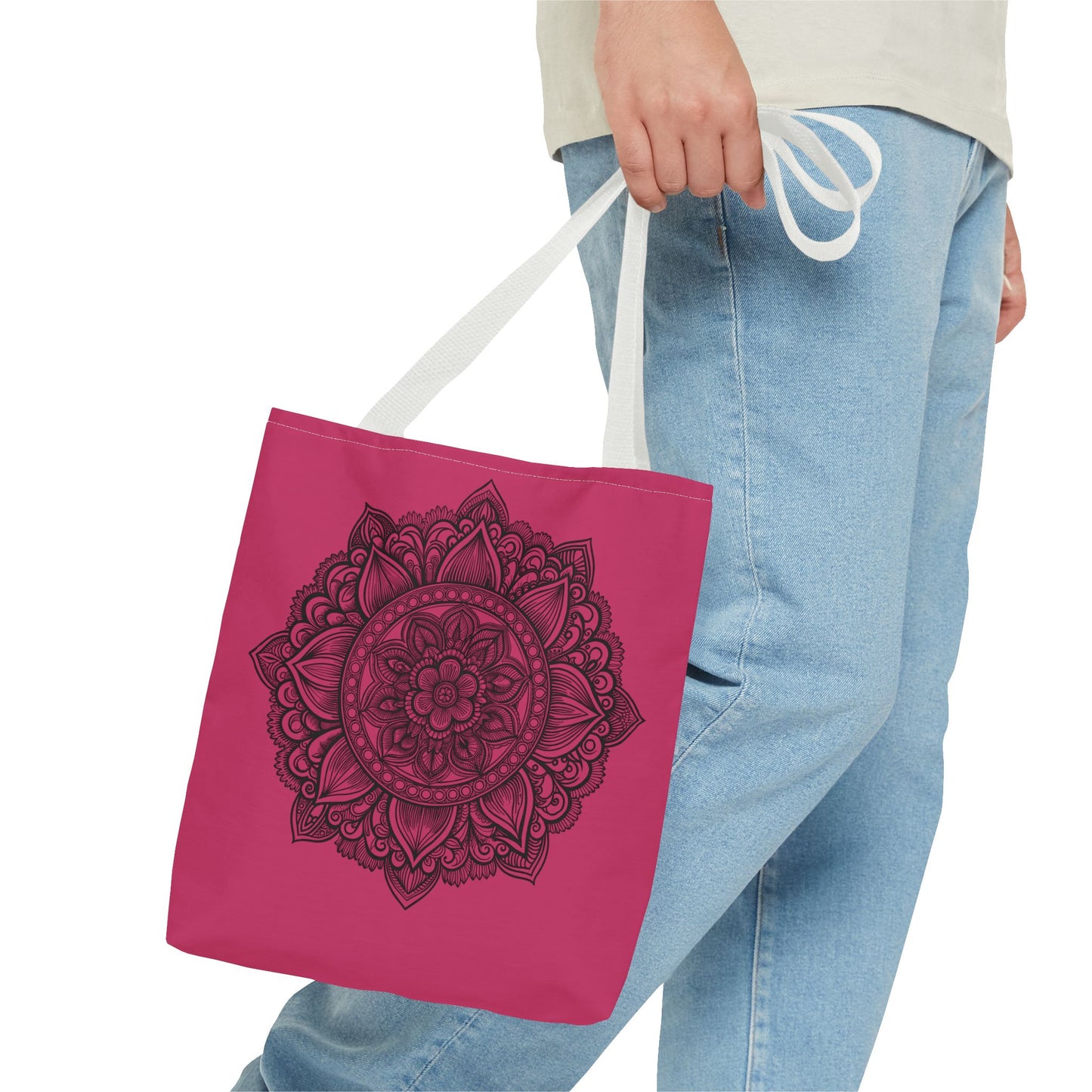 Mandala Tote Bag, Bohemian Style Bag, Eco-Friendly Shopping Bag, Gift for Her, Yoga Lover Tote