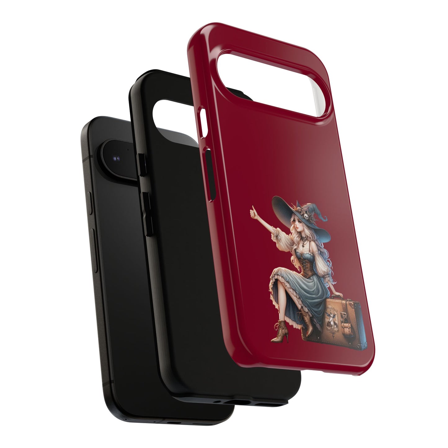 Witchy Phone Case - Magical, Durable - Halloween Gift, Cosplay Accessory, Cute Witch Design
