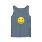 Smiley Face Tank Top, Summer Shirt, Casual Wear, Beach Outing, Gift for Friends, Positive Vibes Apparel