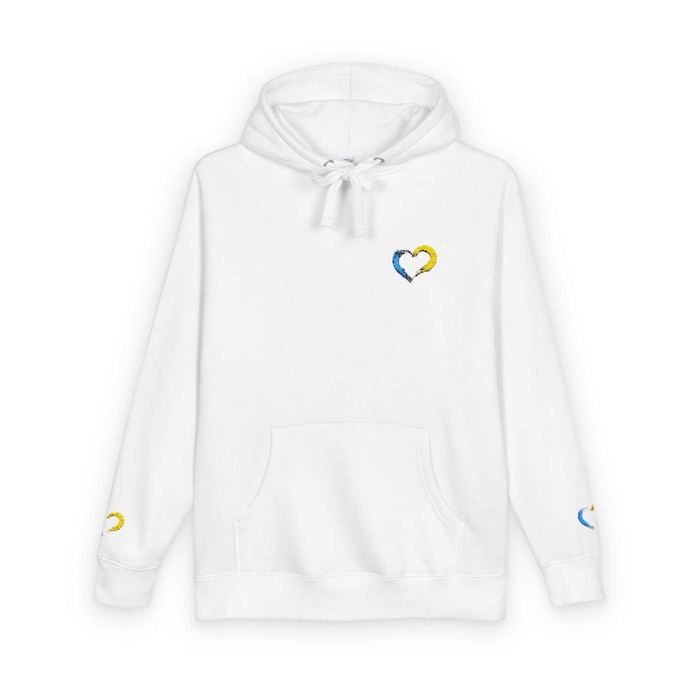 Colorful Heart Unisex Fleece Hoodie | Cozy Gift for Friends, Valentine's Day, Anniversary, Casual Wear, Spring Fashion