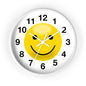 Cheerful Smiley Wall Clock, Positive Vibe Home Decor, Gift for Kids Rooms, Office Decor, Fun Timekeeper