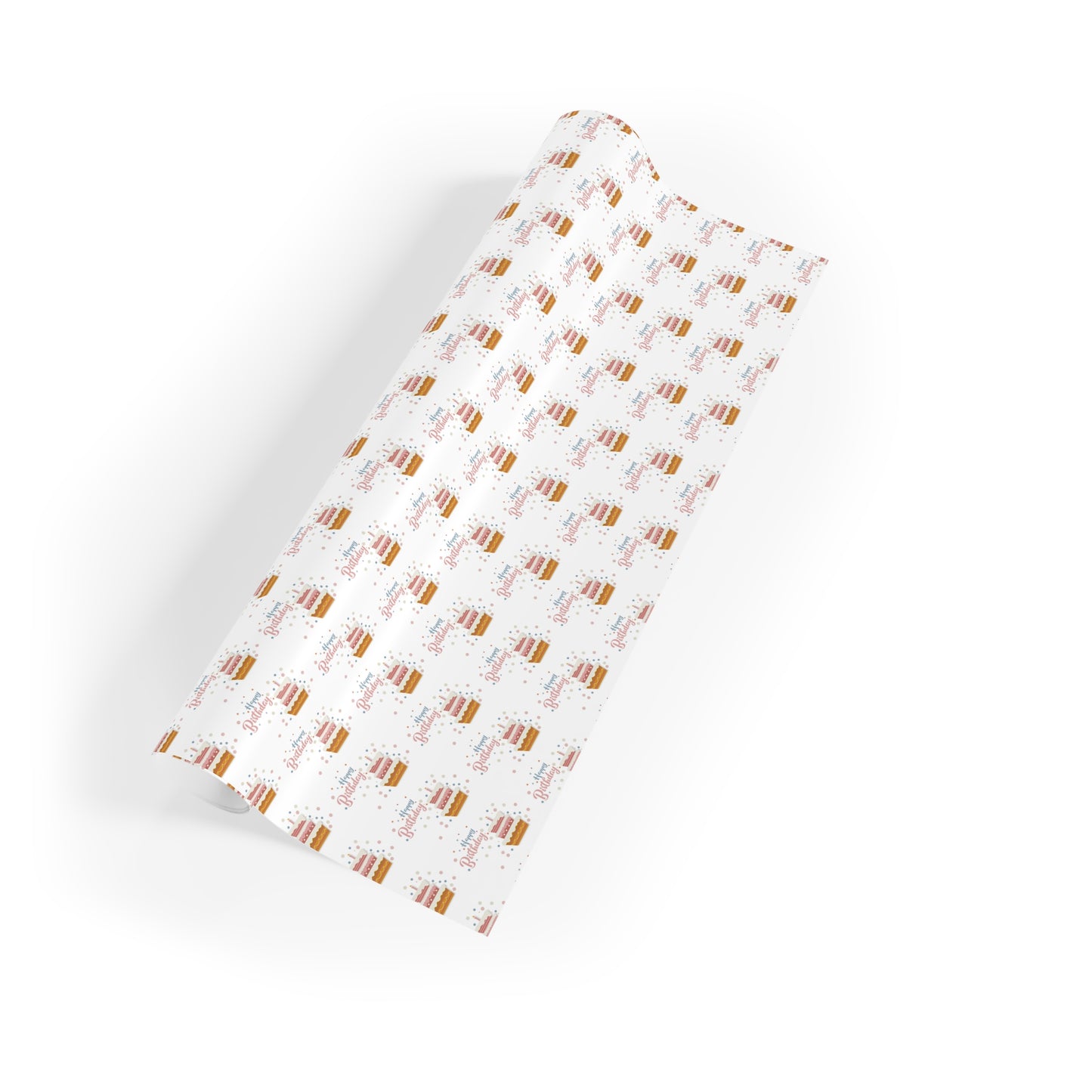 Birthday Cake Gift Wrap Roll, Wrapping Paper for Occasions, Festive Gift Wrap, Birthday Party Decor, Cute Gift Packaging