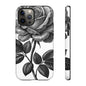 Elegant Floral Phone Case - Tough Cases, Black Rose Design, Floral Phone Cover, Stylish Phone Accessory, Gift for Her, Mother's Day