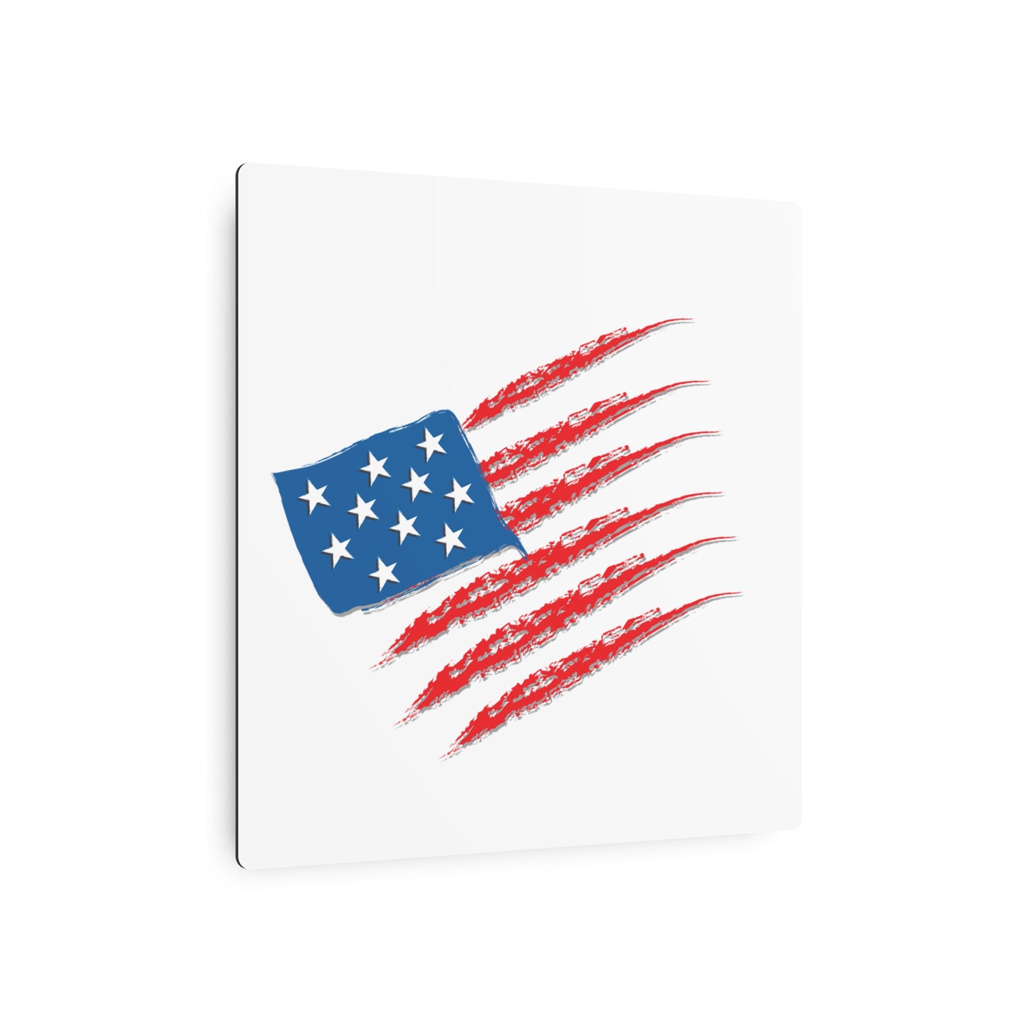 Patriotic Metal Art Sign, Rustic Decor for Home, Wall Art for Independence Day, Memorial Day, Veteran's Day, Gifts for Patriots