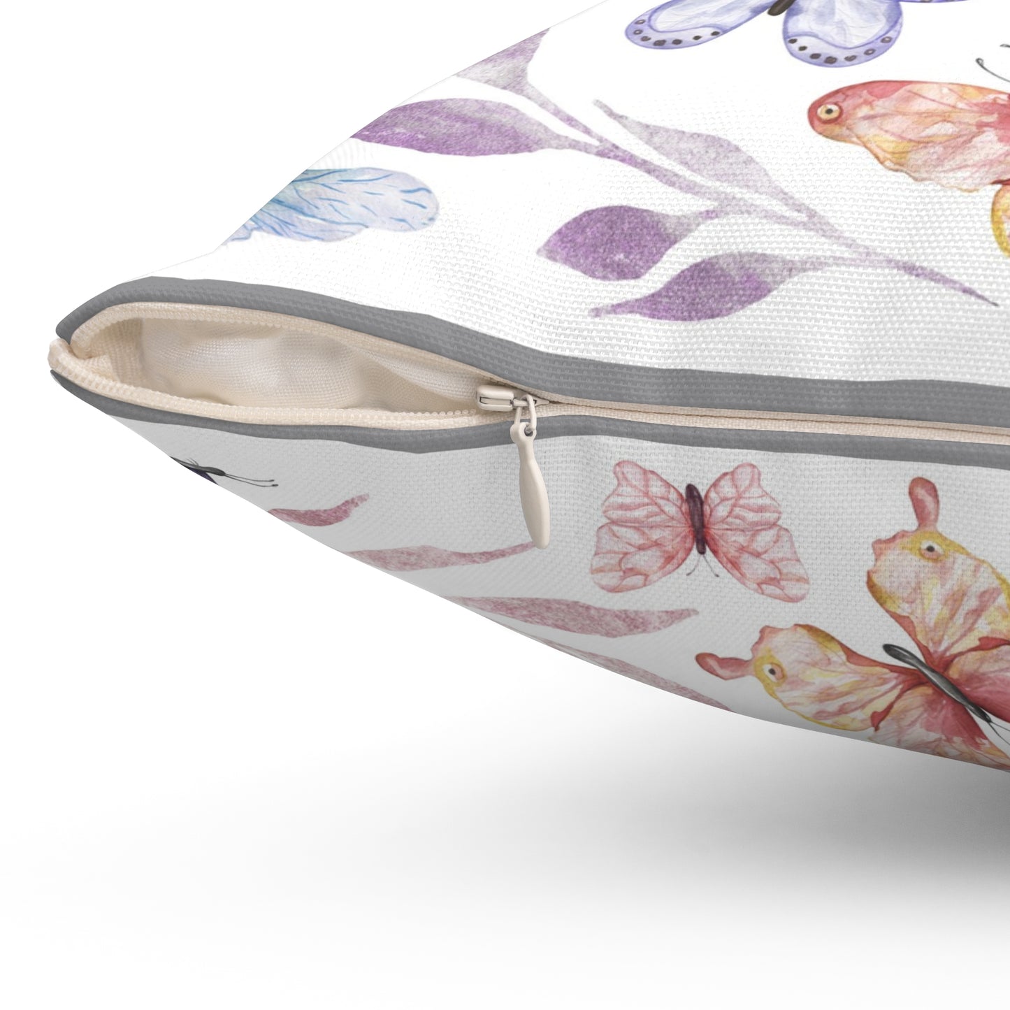 Spun Polyester Square Pillow - Wildflowers