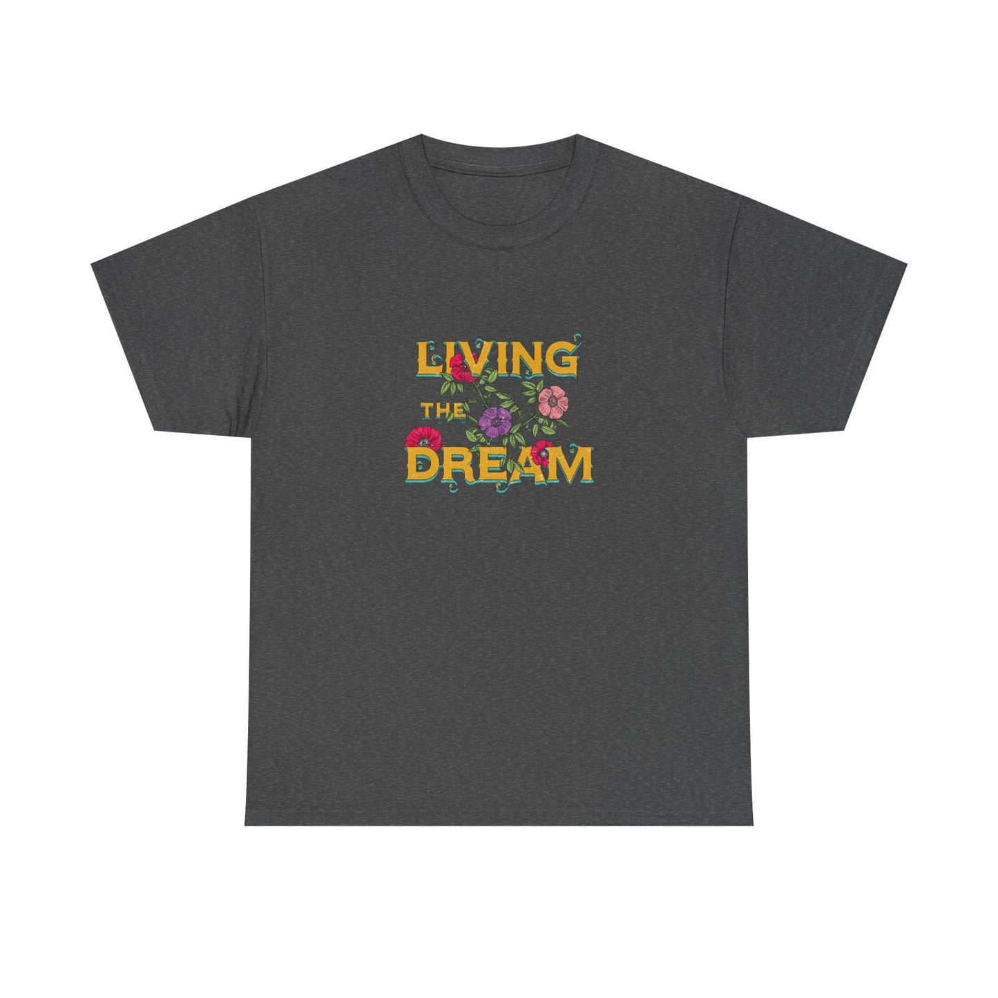 Living the Dream Floral Tee, Unisex Cotton T-Shirt, Inspirational Gift, Casual Everyday Wear, Flower Graphic Shirt, Summer Wardrobe [...]