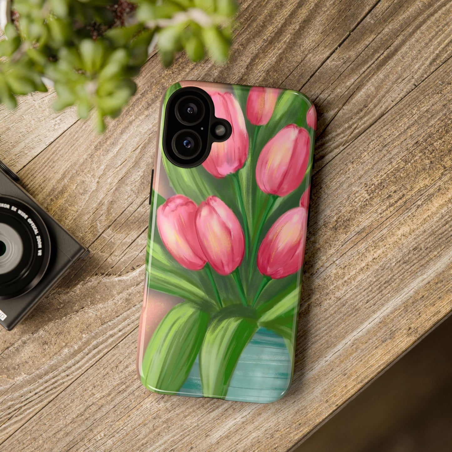 Floral Phone Case with Vibrant Tulips - Tough Cases for Garden Lovers, Spring Gifts, Nature Enthusiasts, Unique Gadget Accessories, [...]