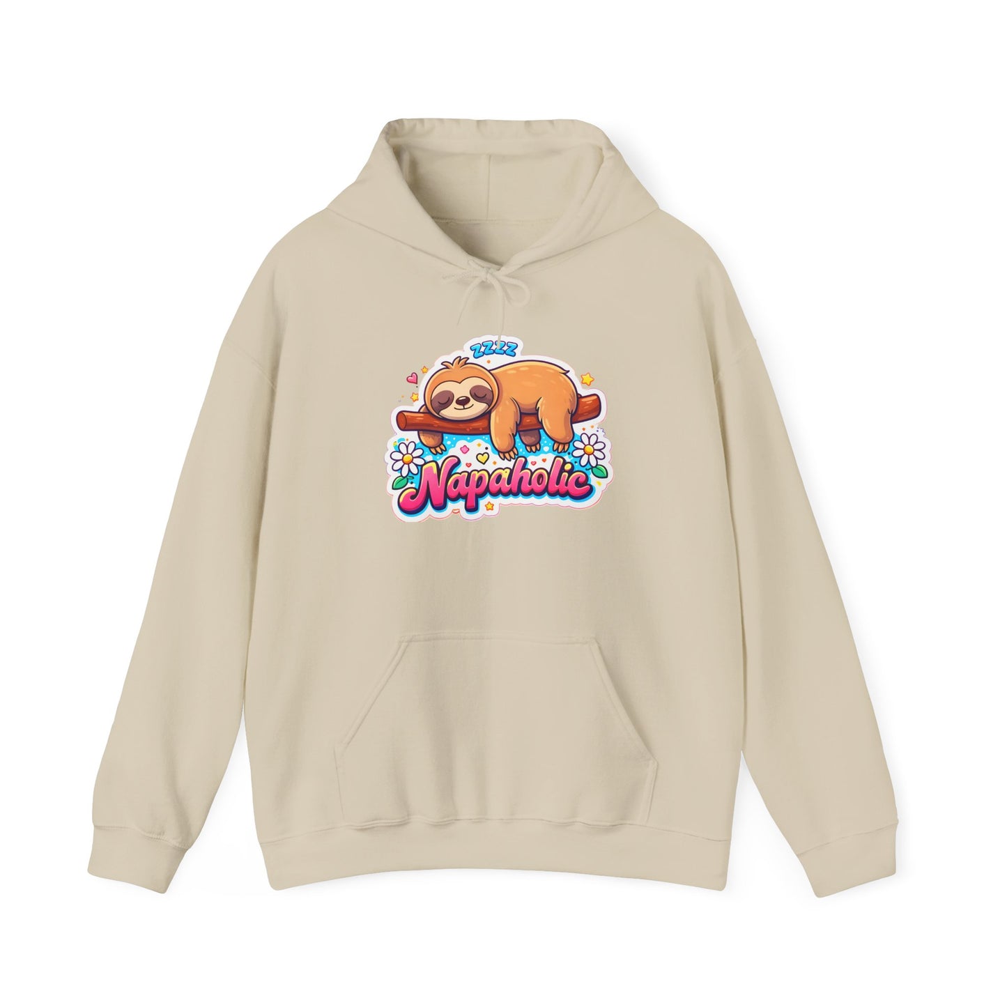 Napaholic Sloth Hoodie — Cute Sleepy Sloth Graphic Sweatshirt