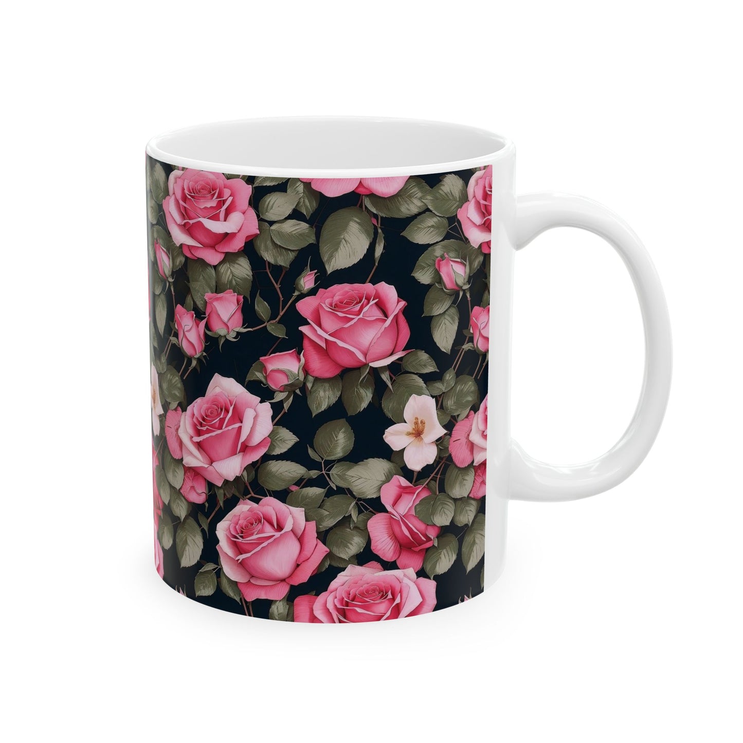 Floral Ceramic Coffee Mug - Perfect for Home, Gifts, Tea Lovers, Mother's Day, Floral Decor, Tea or Coffee, Rose Design