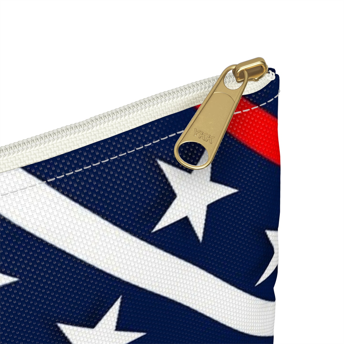 Patriotic Accessory Pouch  Starry Stripes, Cosmetic Bag, Travel Organizer, Gift for Independence Day, Summer Accessory