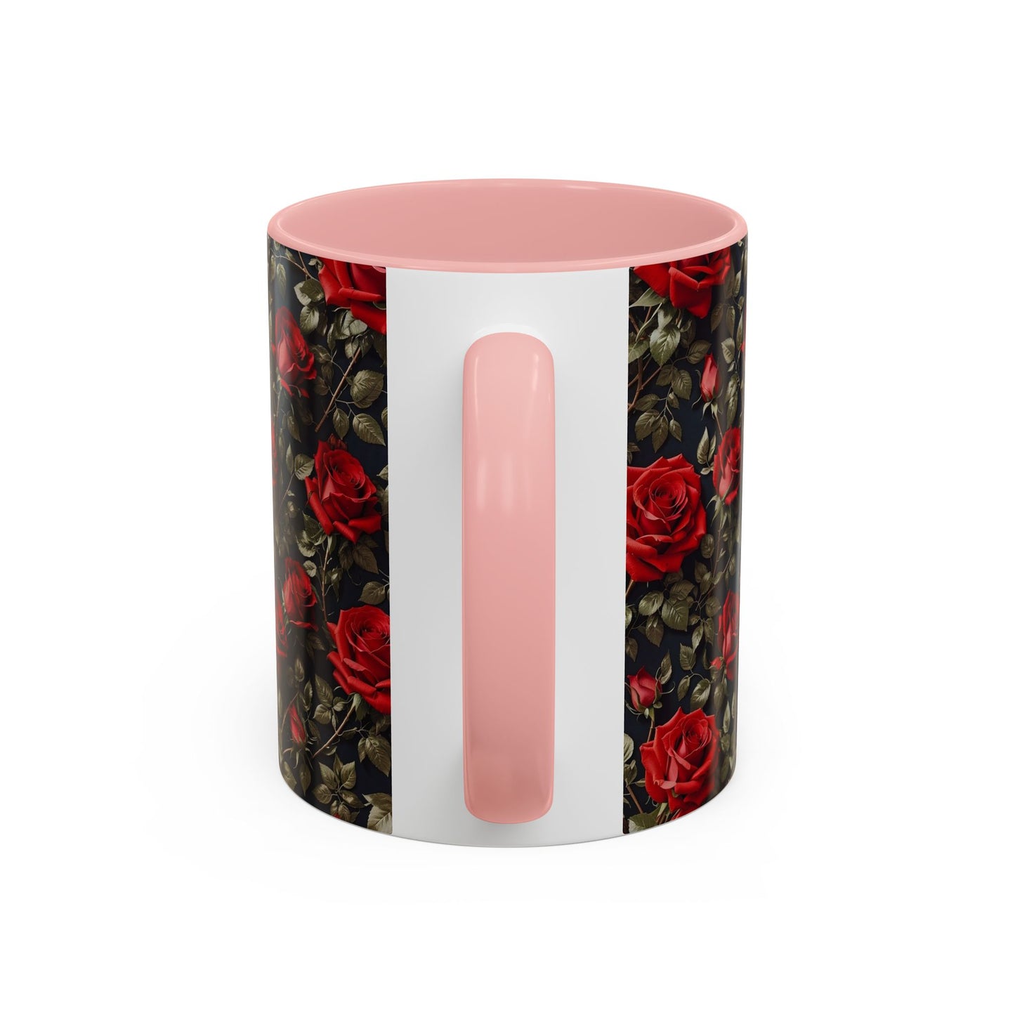 Elegant Floral Accent Coffee Mug - Black Rose Design, Gift for Her, Home Decor, Coffee Lovers, Mother's Day, Birthday