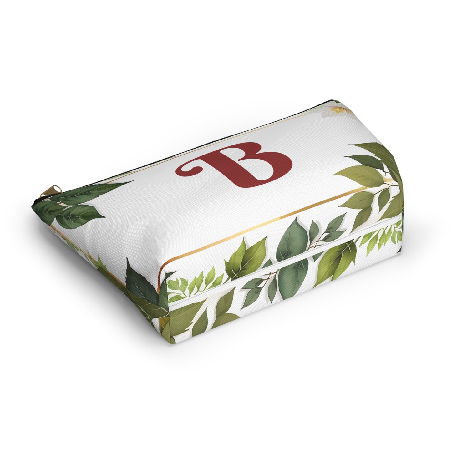 Copy of Personalized Floral Accessory Pouch, Makeup Bag, Gift for Her, Initial Pouch, Travel Organizer, Custom Cosmetic Bag