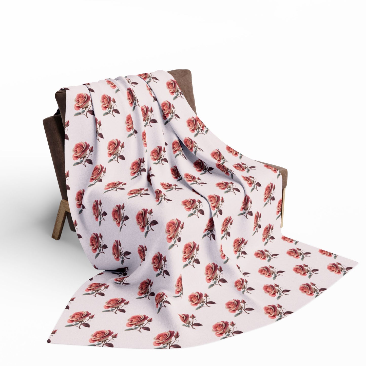 Cozy Floral Fleece Blanket, Soft Throw for Home Decor, Perfect Gift for Christmas, Birthdays, or Housewarming