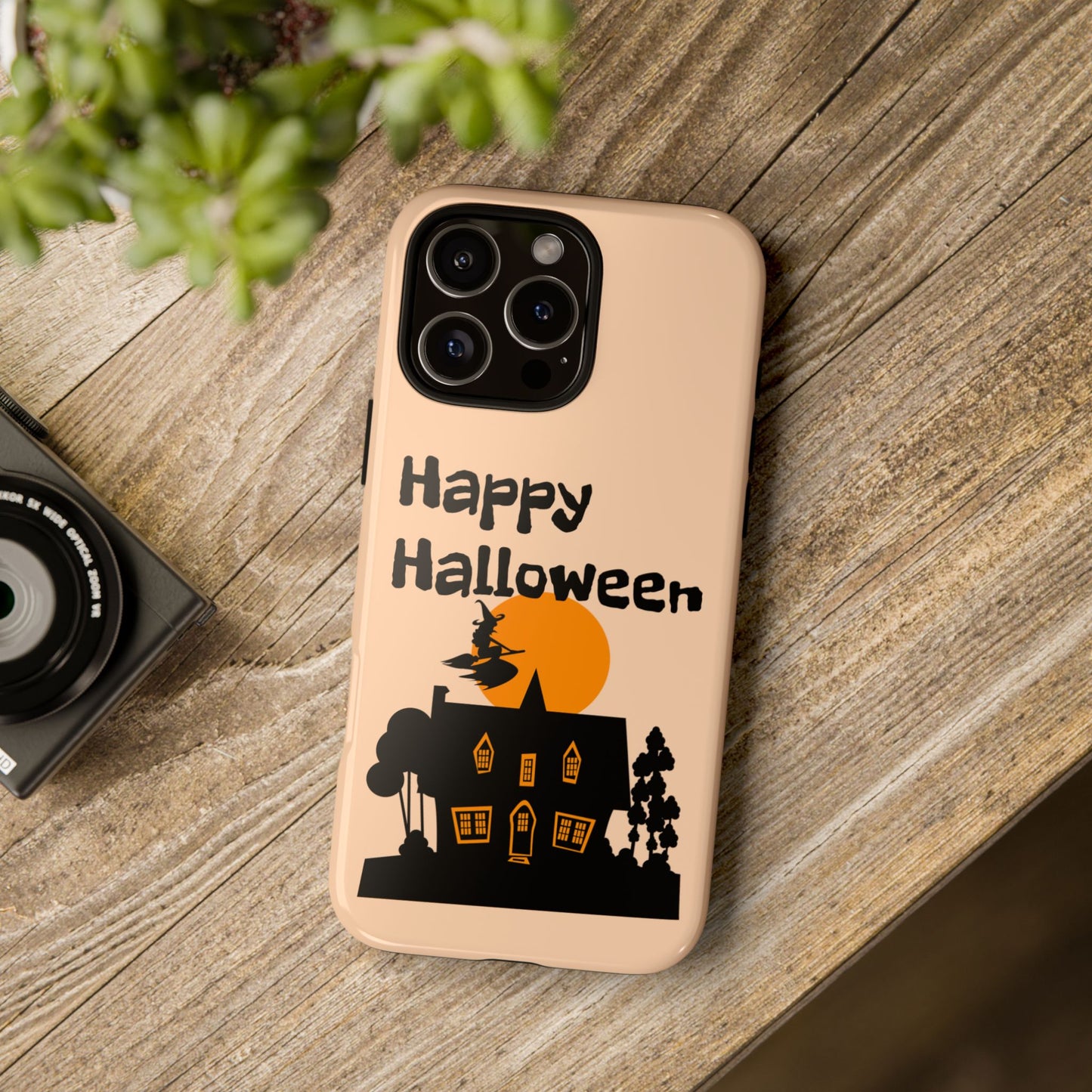 Halloween Phone Case, Spooky Mobile Cover, Tough Case for Phone, Witch Design, Fall Decor, Unique Gift for Halloween