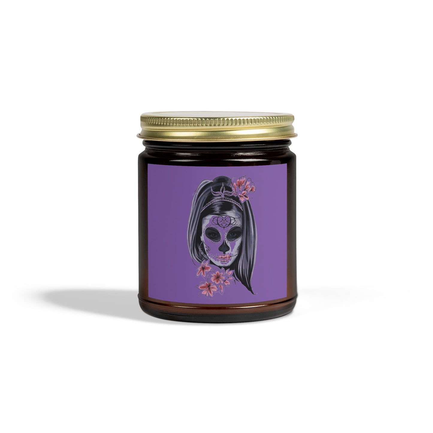 Day of the Dead Scented Candles, Coconut Apricot Wax, Spider Web Decor, Cozy Home Fragrance, Fall Decor, Gift for October