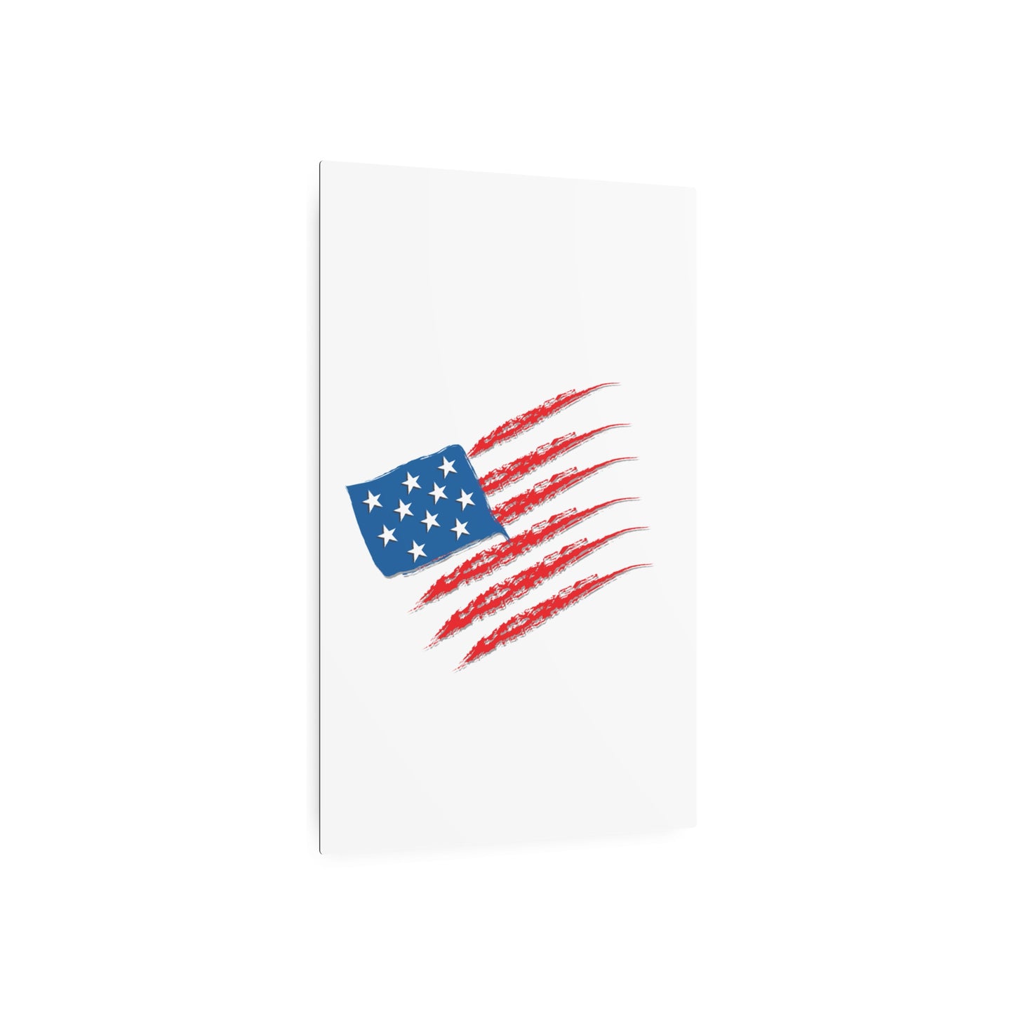 Patriotic Metal Art Sign, Rustic Decor for Home, Wall Art for Independence Day, Memorial Day, Veteran's Day, Gifts for Patriots