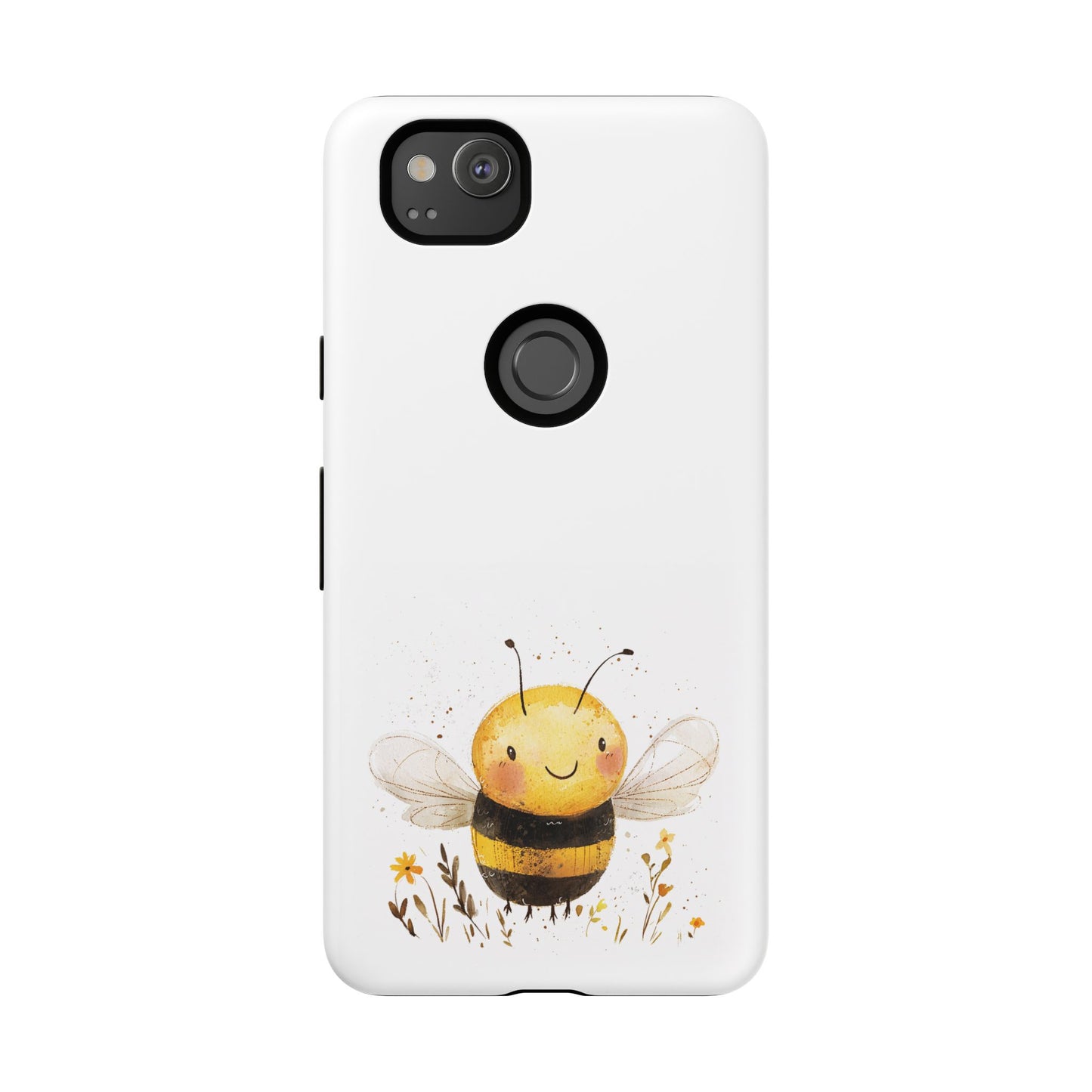 Bee Phone Case, Cute Bee Design, Tough Phone Cover, Gift for Nature Lovers, Floral Bee Mobile Case, Bee-themed Accessory