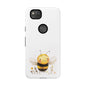 Bee Phone Case, Cute Bee Design, Tough Phone Cover, Gift for Nature Lovers, Floral Bee Mobile Case, Bee-themed Accessory