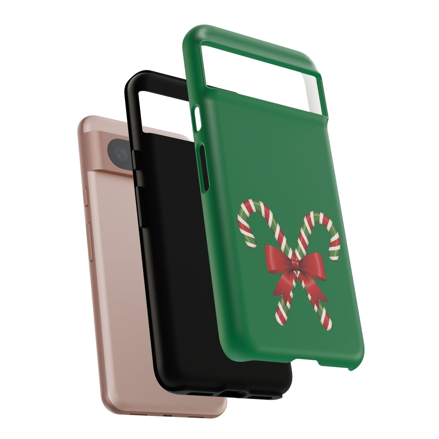 Candy Cane Phone Case: Holiday Spirit, Festive Gift, Cute Accessories, Christmas Decor, Seasonal Style