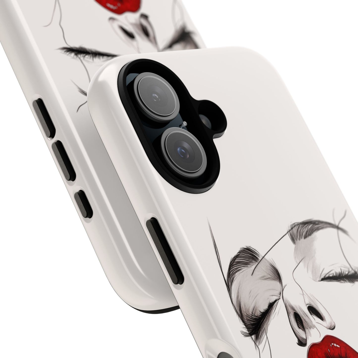 Stylish Phone Case with Artistic Lip Design, Femme Tech Accessory, Trendy Device Cover, Gift for Her, Unique Phone Accessories