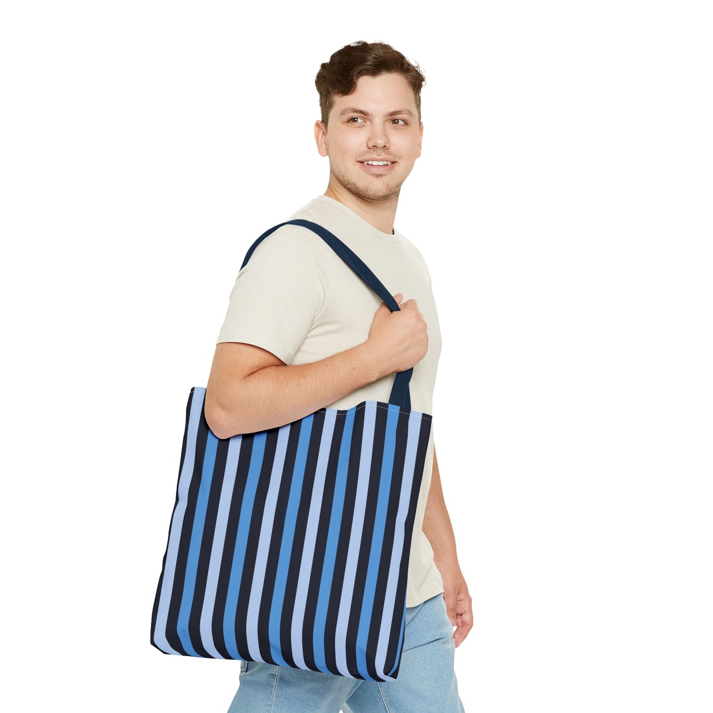 Stylish Striped Tote Bag, Beach Bag, Shopping Tote, Everyday Carryall, Reusable Grocery Bag, Gift for Her