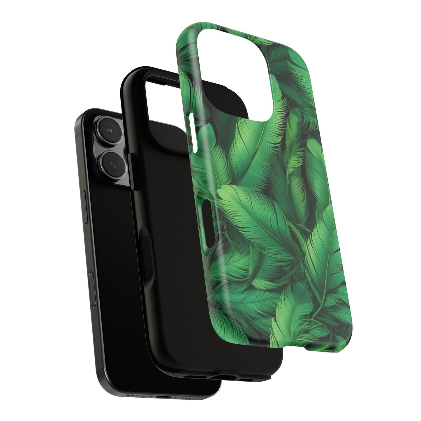Tough Cases - Tropical Leaf Phone Case, Nature-inspired, Phone Accessory, Gift for Her, Jungle Theme, Eco-Friendly