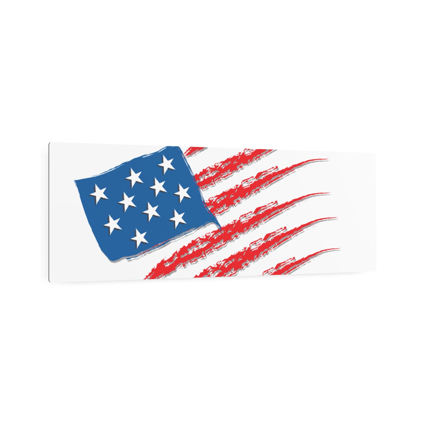 Patriotic Metal Art Sign, Rustic Decor for Home, Wall Art for Independence Day, Memorial Day, Veteran's Day, Gifts for Patriots