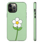 Floral Phone Case - Tough Cases for Nature Lovers, Cute Green Flower Design, iPhone Cover, Gift for Her, Spring Accessories