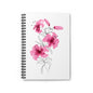 Floral Spiral Notebook - Ruled Lines, Cute Journal, School Supplies, Gift for Her, Floral Design, Note Taking