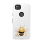 Bee Phone Case, Cute Bee Design, Tough Phone Cover, Gift for Nature Lovers, Floral Bee Mobile Case, Bee-themed Accessory