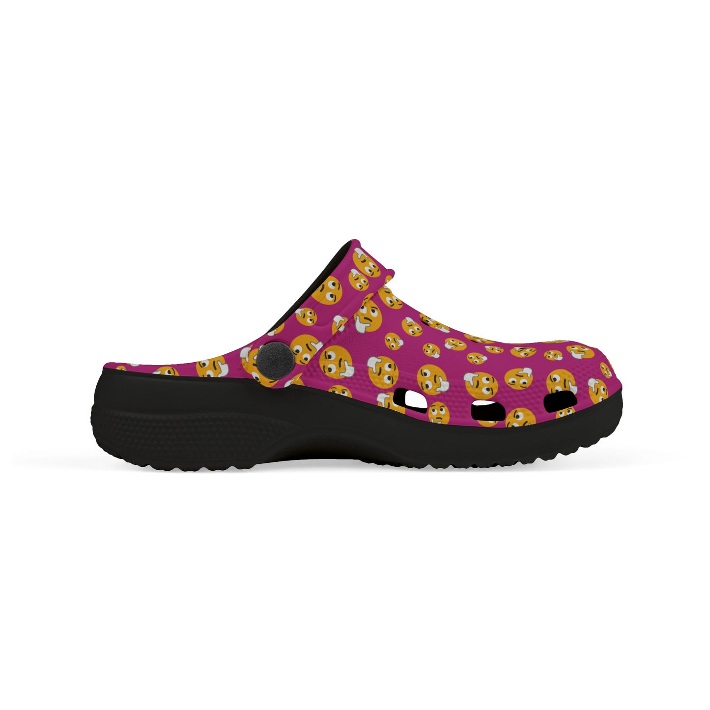 Playful Kids' EVA Foam Clogs with Emoji Design, Comfortable Summer Footwear, Fun Play Shoes, Emoji Clogs for Kids, Perfect for Beach or Home