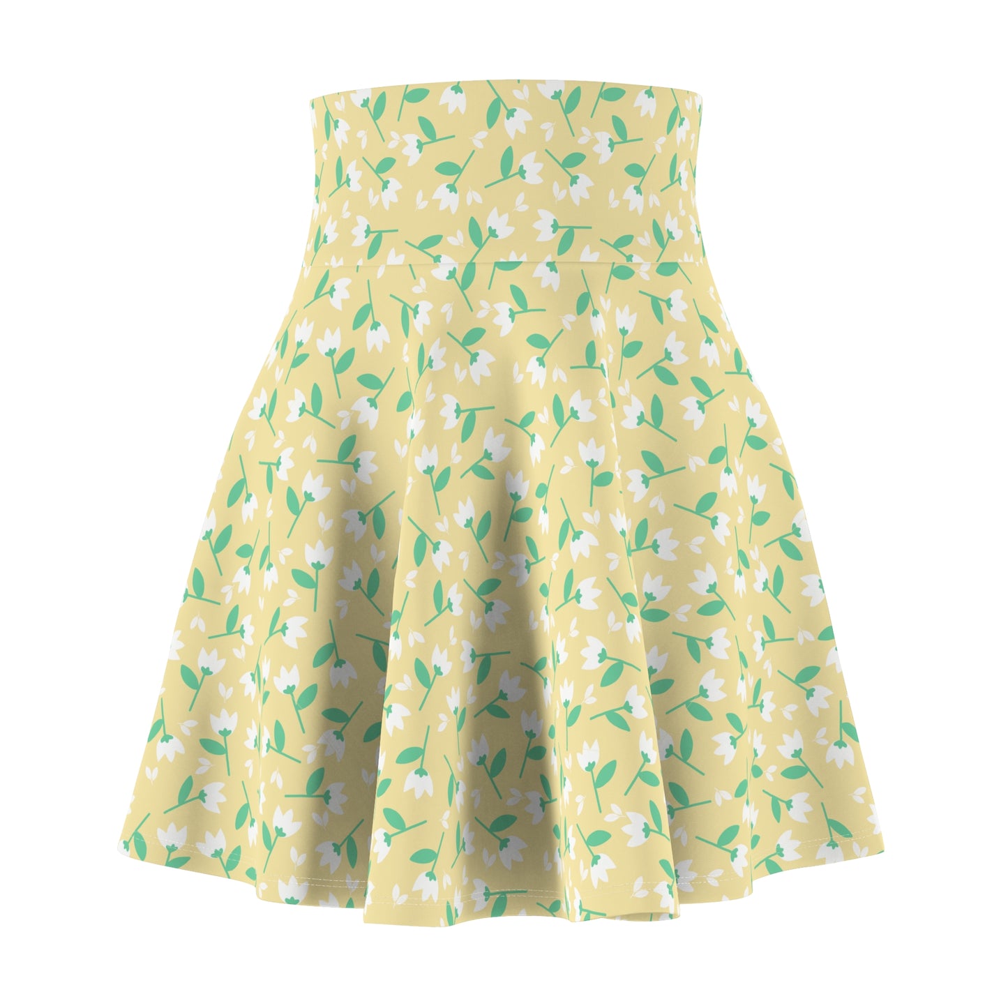 Floral Women's Skater Skirt | Spring Fashion, Casual Outfit, Summer Dress, Party Style, Comfortable Weekend Wear