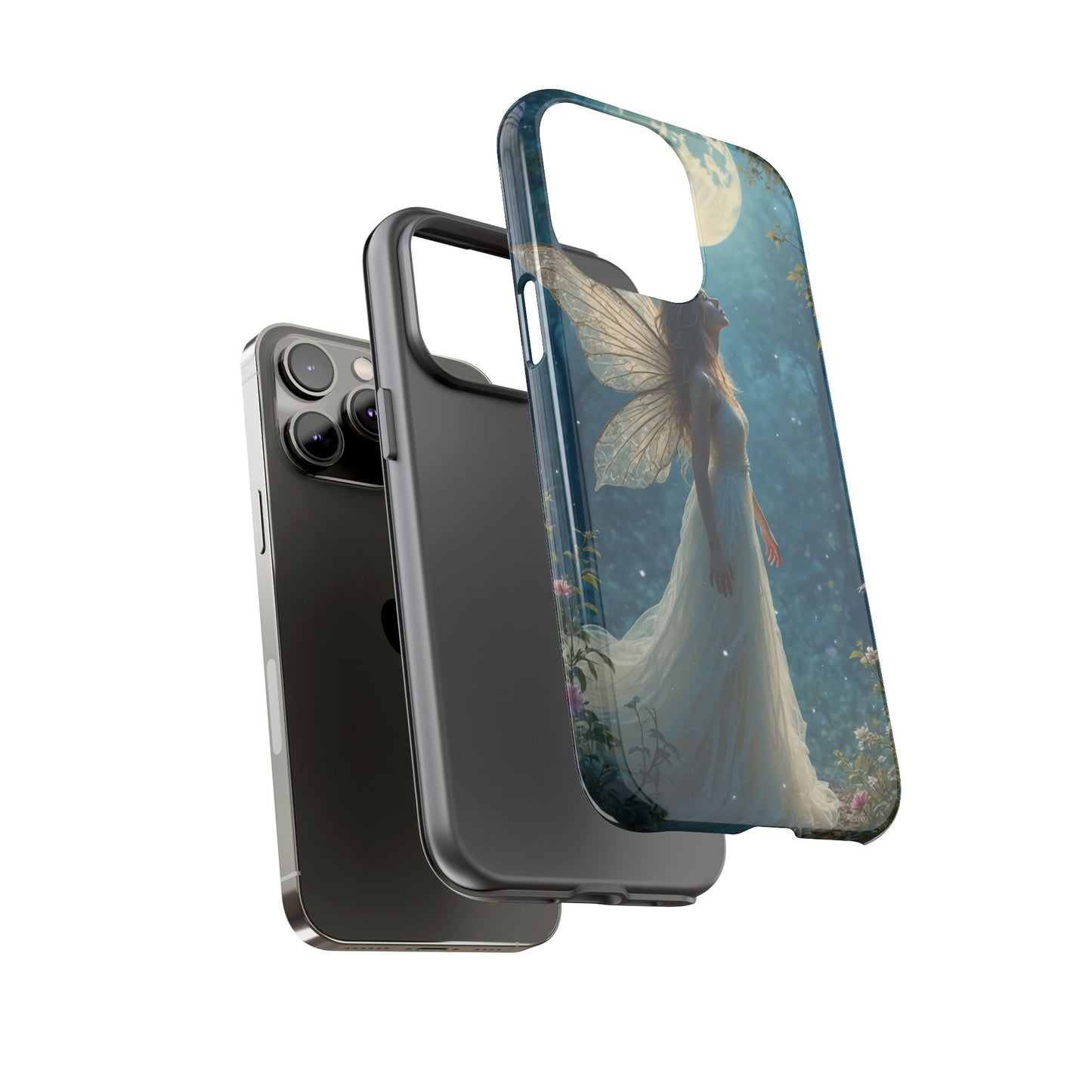 Fairy Moon Phone Case | Tough Cases for Nature Lovers, Fantasy Gift, Boho Phone Accessory, Ethereal Aesthetic, Magical Design