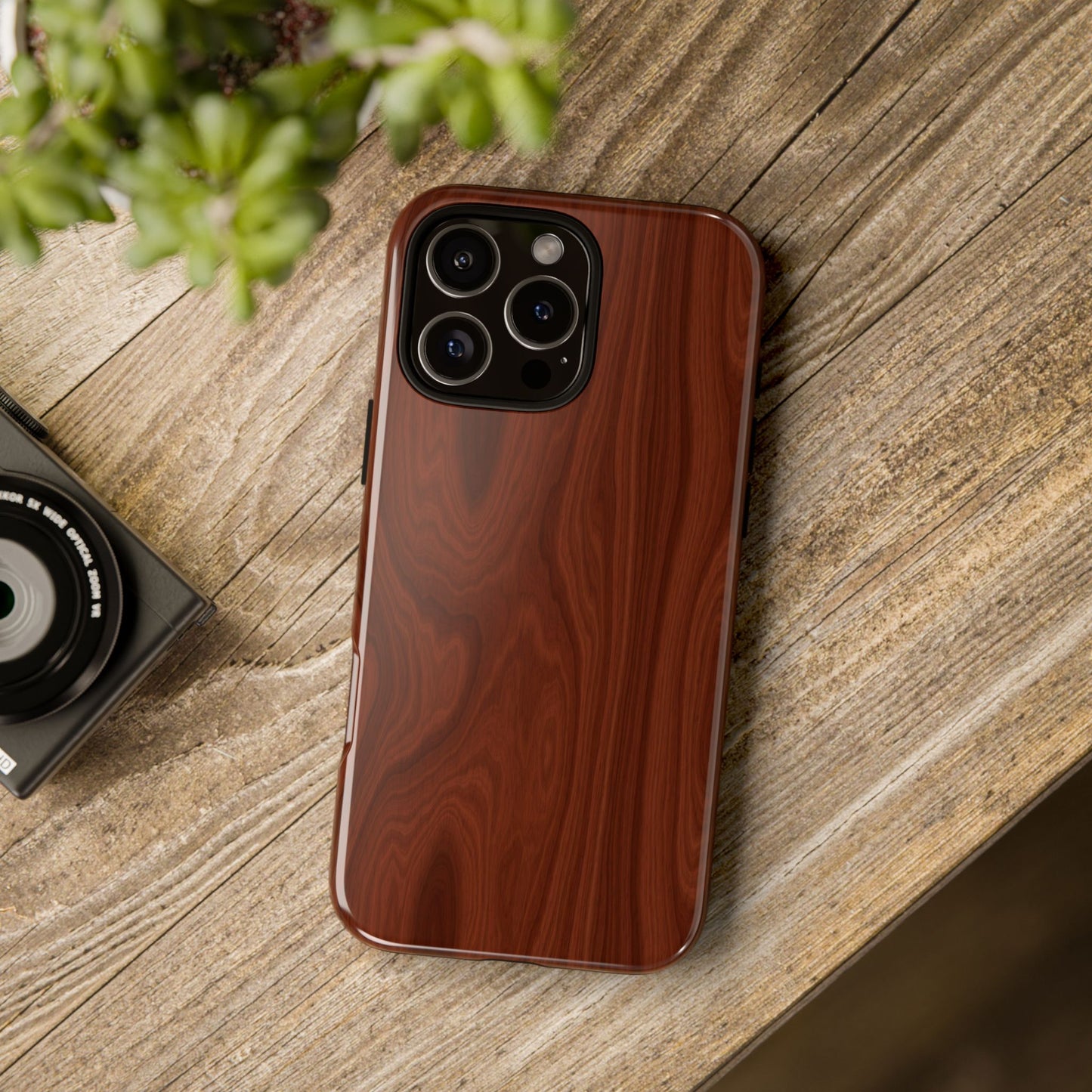 Wood Grain Phone Case, Stylish Tough Cases, Nature-Inspired Protective Cover, Unique Gifts for Him and Her, Eco-Friendly Tech Accessory