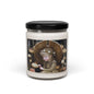 Mushroom Fairy Soy Candle — 9oz Scented Jar (Woodland Floral)