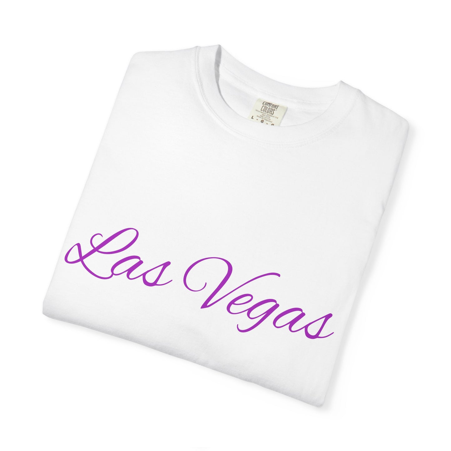Las Vegas Floral Unisex Garment-Dyed T-Shirt | Vacation Tee, Travel Shirt, Summer Outfit, Gift for Travelers, Retro Las Vegas Design