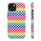 Rainbow Dot Phone Case, Colorful Phone Cover, Fun Phone Accessory, Gift for Friends, Trendy Mobile Case