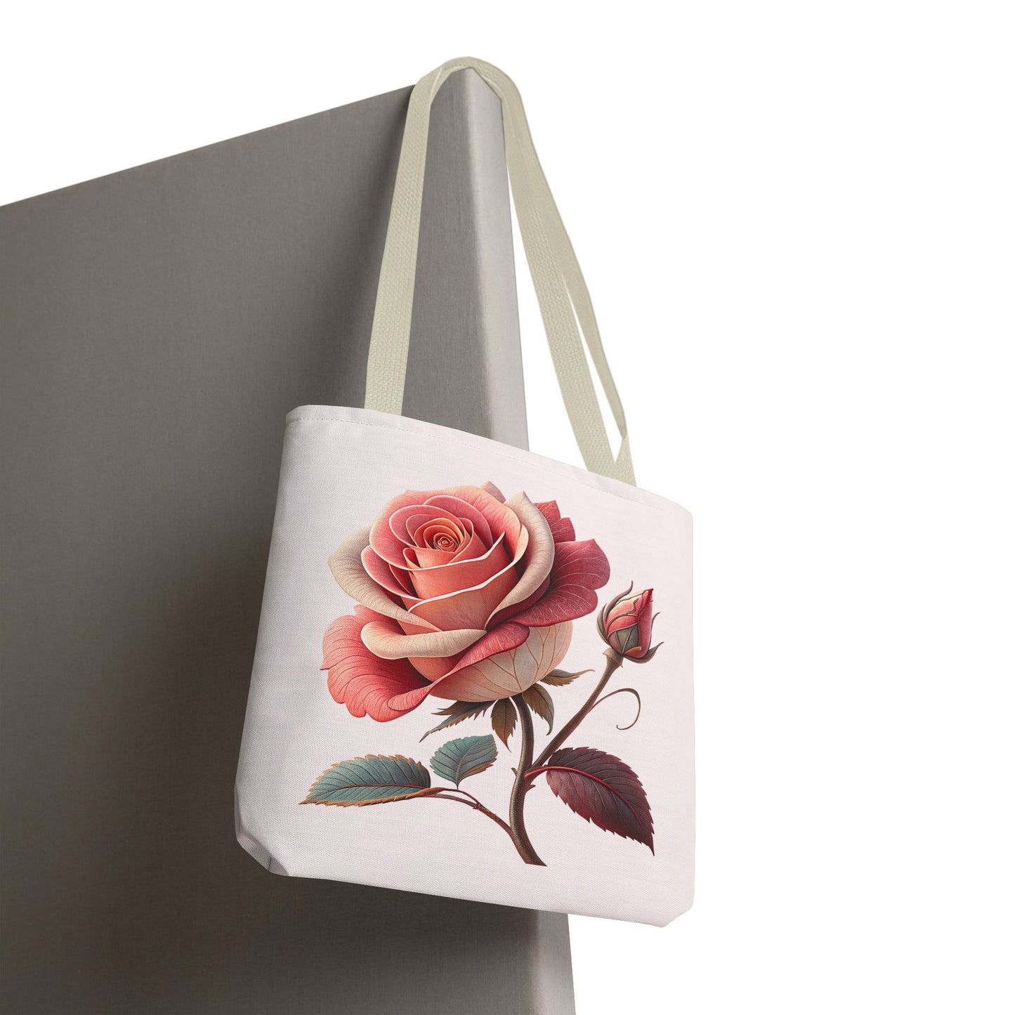 Romantic Floral Tote Bag, Rose Design, Chic Bag, Stylish Carryall, Perfect Gift for Her, Everyday Use, Eco-Friendly