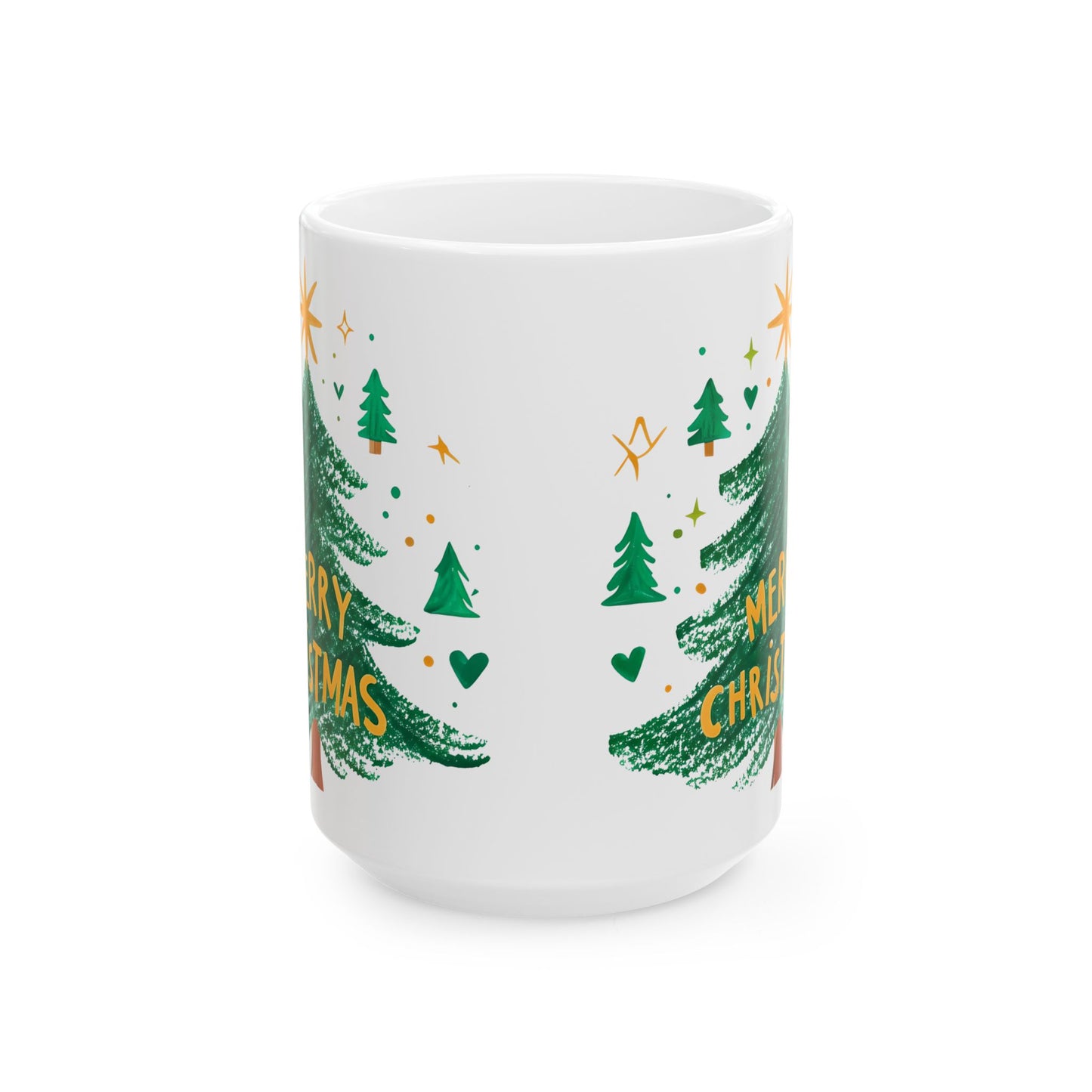 Festive Christmas Ceramic Mug | Holiday Coffee Cup, Hand-painted Design, Gift for Him, Her, Family, Friends, Winter Wonderland