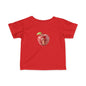 Cute Apple Mouse Infant Tee, Baby Shower Gift, Toddler T-Shirt, Kids Fruit Shirt, Spring Outfit, Playful Everyday Wear