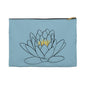 Lotus Pattern Accessory Pouch - Zen Gift for Her, Makeup Bag