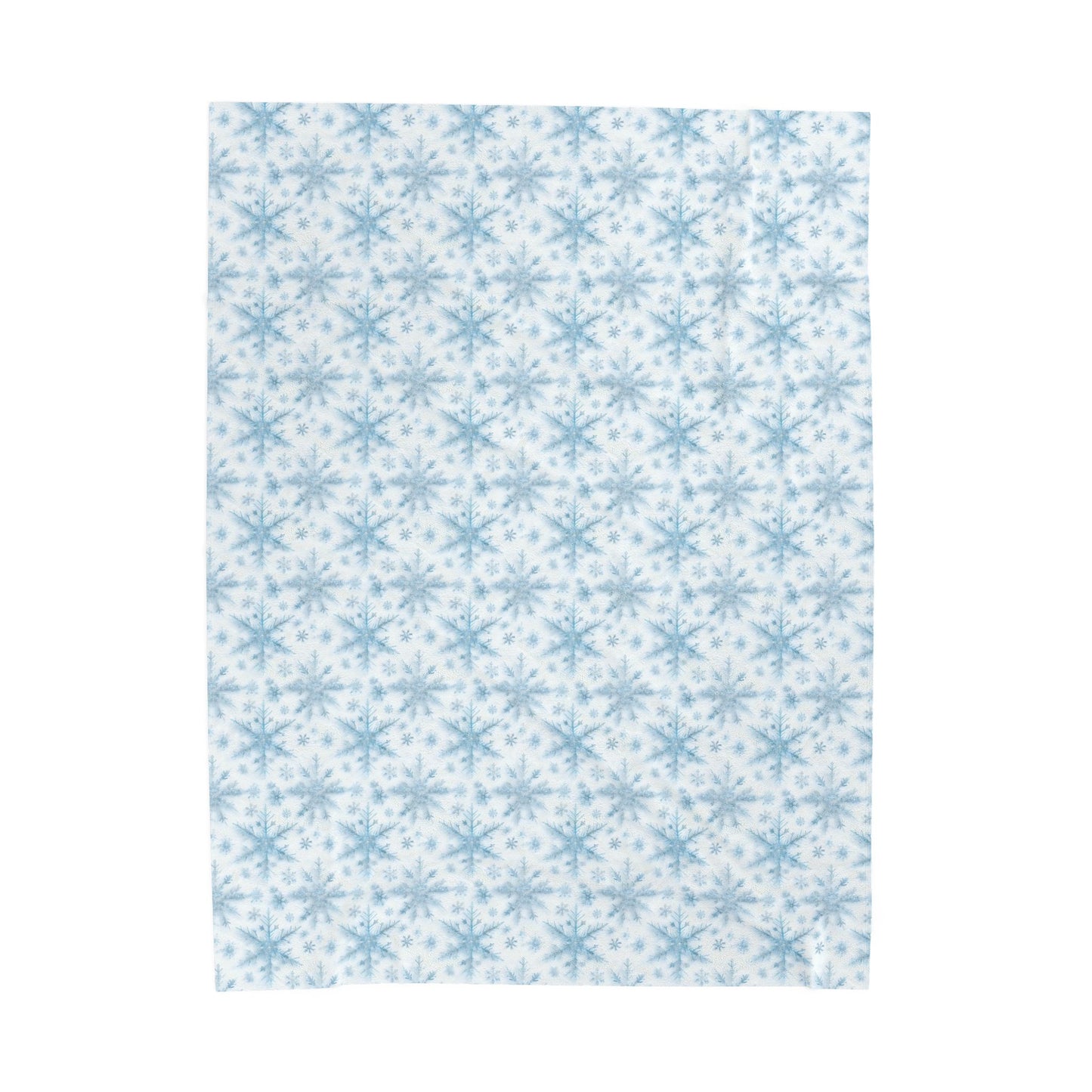 Cozy Snowflake Velveteen Plush Blanket | Soft Winter Throw for Home Decor, Gift for Her, Snuggle Blanket