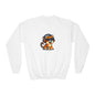 Cool Tiger Youth Crewneck Sweatshirt, Cute Animal Apparel, Teen Style, Gift for Kids, Casual Wear