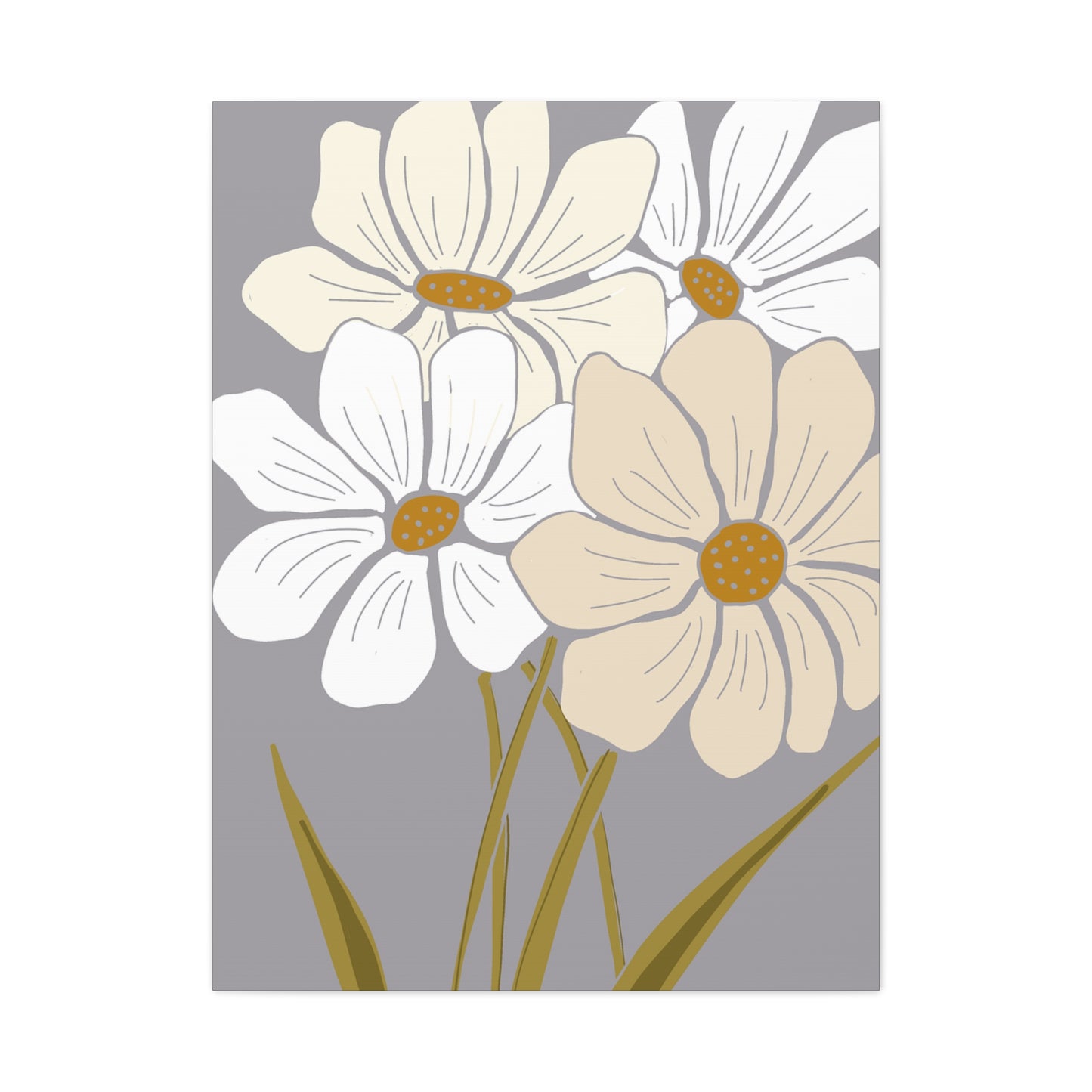 Copy of Copy of Matte Canvas, Stretched, 1.25" Tulips Pink and Purple Flowers