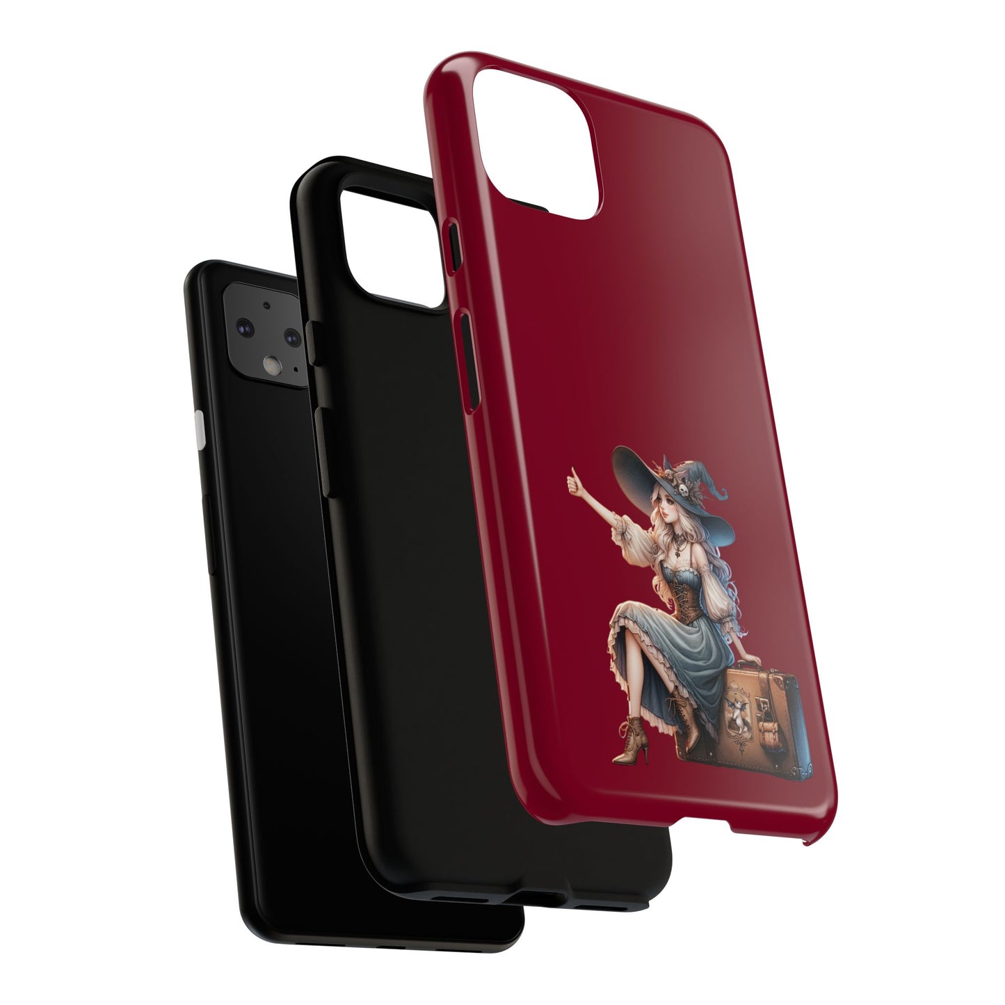 Witchy Phone Case - Magical, Durable - Halloween Gift, Cosplay Accessory, Cute Witch Design