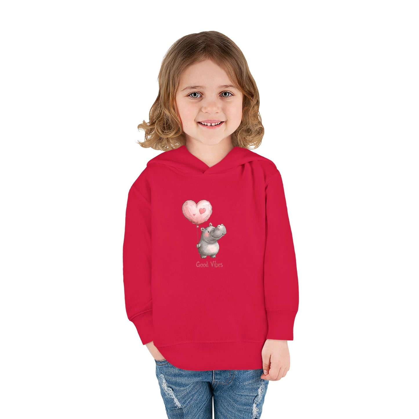Good Vibes Toddler Hoodie, Cute Kids Pullover, Fleece Jacket, Fun Gifts for Toddlers, Baby Shower Present, Birthday Outfit
