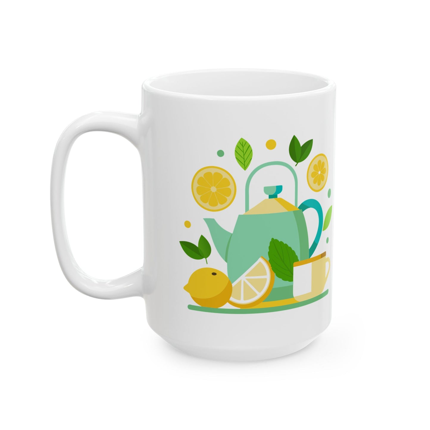 Lemonade-Themed Ceramic Mug | Refreshing Drink Lover's Gift | Summer Vibe Coffee Cup | Ideal for Tea Parties, Birthdays, Home Decor